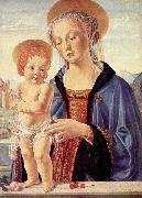 LEONARDO da Vinci Small devotional picture by Verrocchio oil on canvas